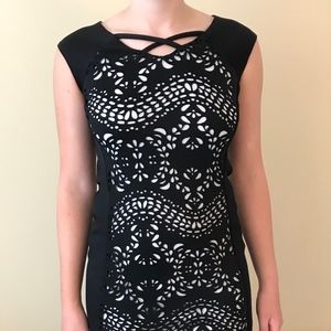 Blush by Us Angels Black and White Teen Dress